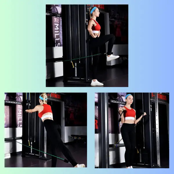 مجموعة الحبال المطاطية للرياضة المنزلية