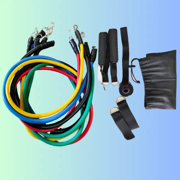 مجموعة الحبال المطاطية للرياضة المنزلية