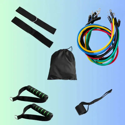 مجموعة الحبال المطاطية للرياضة المنزلية